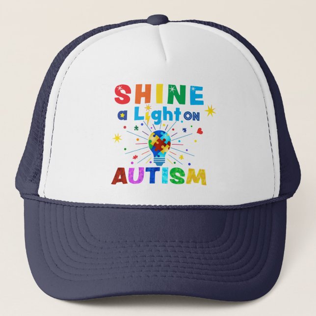 Casquette ÉCLAIREZ une lumière sur AUTISM (Devant)