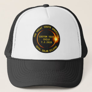 Casquette Éclipse solaire totale 2019 Chili, Amérique du Sud