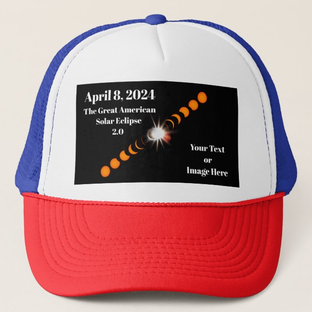 Casquette Éclipse solaire totale de 2024 (Devant)
