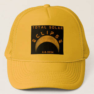 CASQUETTE ÉCLIPSE SOLAIRE TOTALE LUNE SOLEIL TERRE