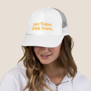 Casquette Économisez l'eau, buvez un chapeau Veuve
