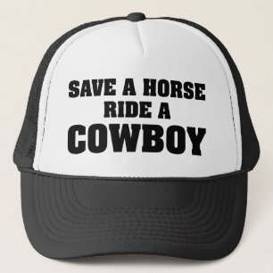 Casquette Économisez Une Promenade À Cheval Sur Un Cowboy