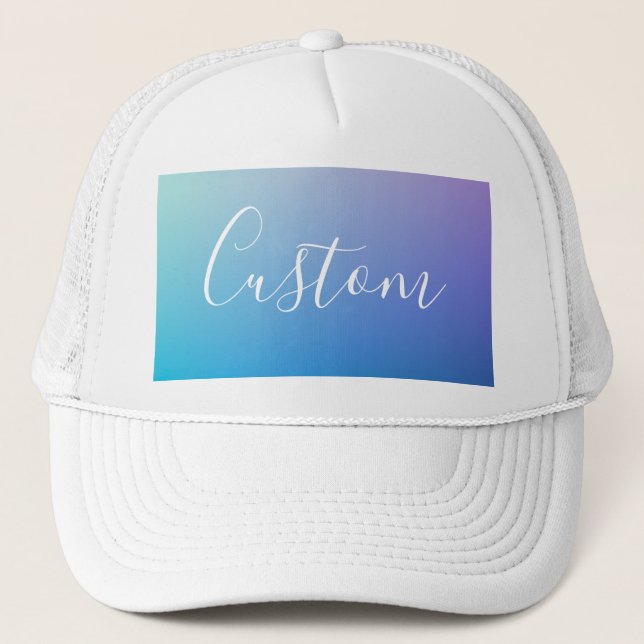 Casquette Écriture de script modifiable moderne | Ombre colo (Devant)