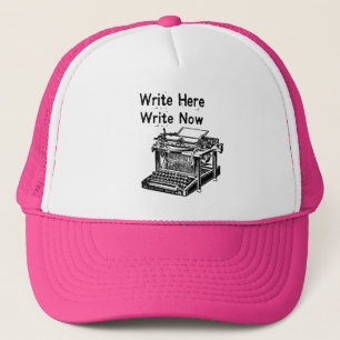 Casquette Écrivez écrivent ici maintenant