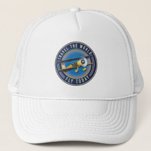 Casquette Écusson de voyage Fly Today voyage autour du monde