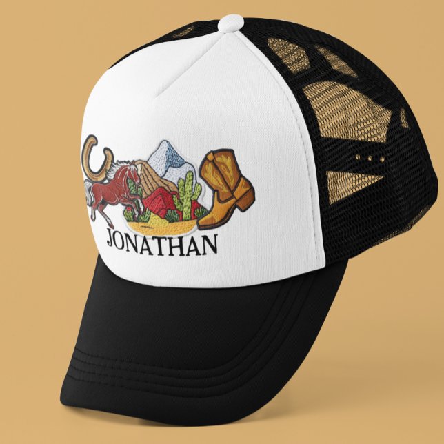 Casquette Écussons Faux Personnalisés Cadeau Cowboy (Créateur téléchargé)