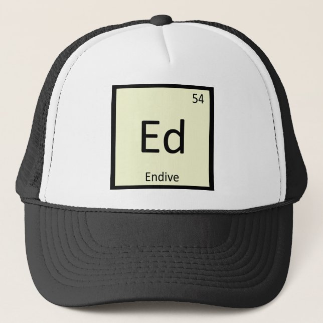 Casquette Ed - Endige Lettuce Chemistry Tableau périodique (Devant)