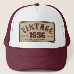 Casquette Édition limitée vintage 1956, toutes pièces d'orig