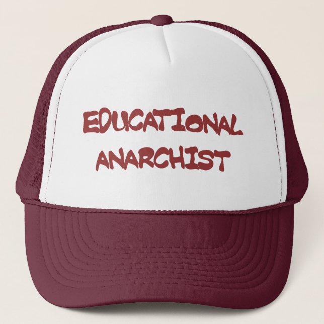 casquette éducatif d'anarchiste (Devant)