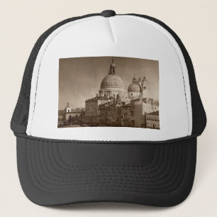 Casquette Effet Papier Sepia Venise Grand Canal