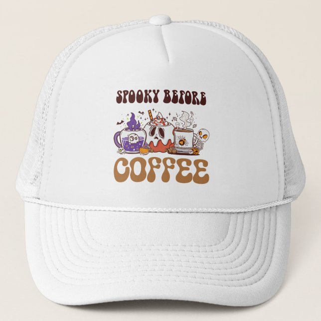 Casquette Éffrayant Avant Café (Devant)