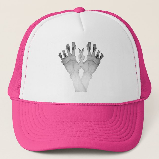 Casquette Effrayant et horrible mains de monstre (Devant)