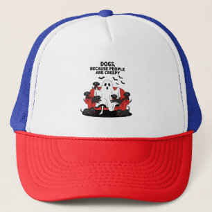 Casquette Éffrayant Halloween Chien Fantôme Éffrayant