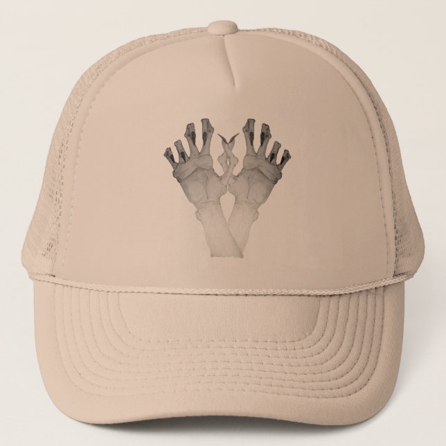 Casquette Effrayant monstre main avec de longs ongles (Devant)