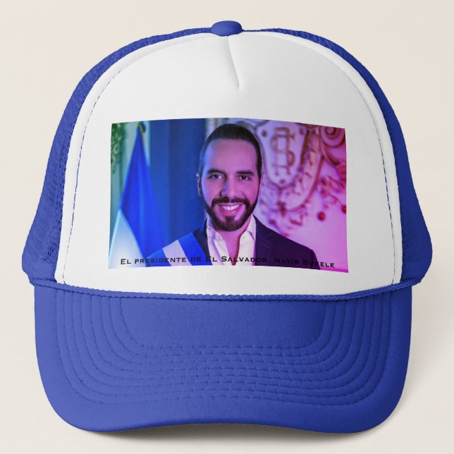 Casquette El presidente de El Salvador, Nayib Bukele (Devant)