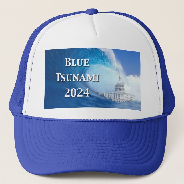 Casquette Élection Blue Tsunami 2024 (Devant)