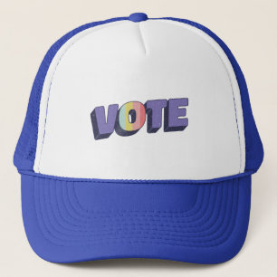 Casquette Élections mignonnes Violet Vote Nouveauté