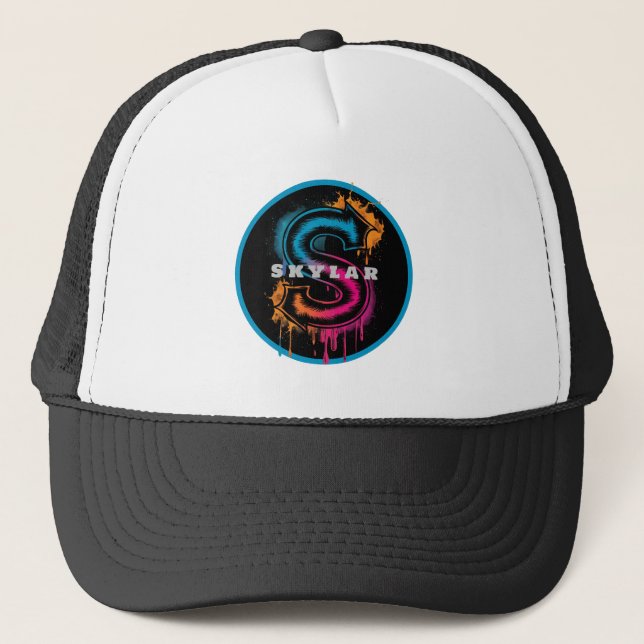 Casquette Electric S : Monogramme de graffiti personnalisabl (Devant)
