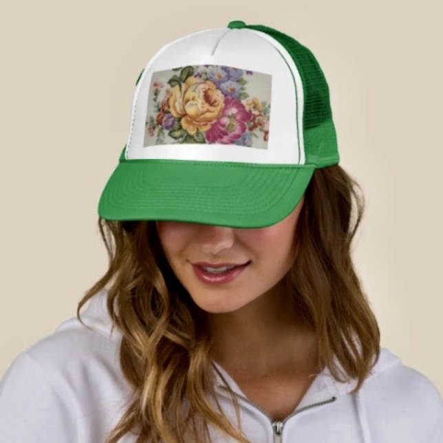 Casquette Élégance : Chapeau de camion à porcelaine (Créateur téléchargé)