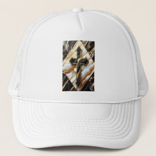 Casquette Elégance Monochrome céramique motif Touches dorées