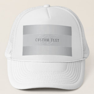 Casquette Élégant écriture de script de monogramme modifiabl