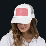 Casquette Élégant Modèle moderne Votre entreprise Logo ici<br><div class="desc">Créez Votre Propre Elégant Blanc Charisma Couleur Moderne Modèle Ajouter Logo Photo Trucker Chapeau.</div>