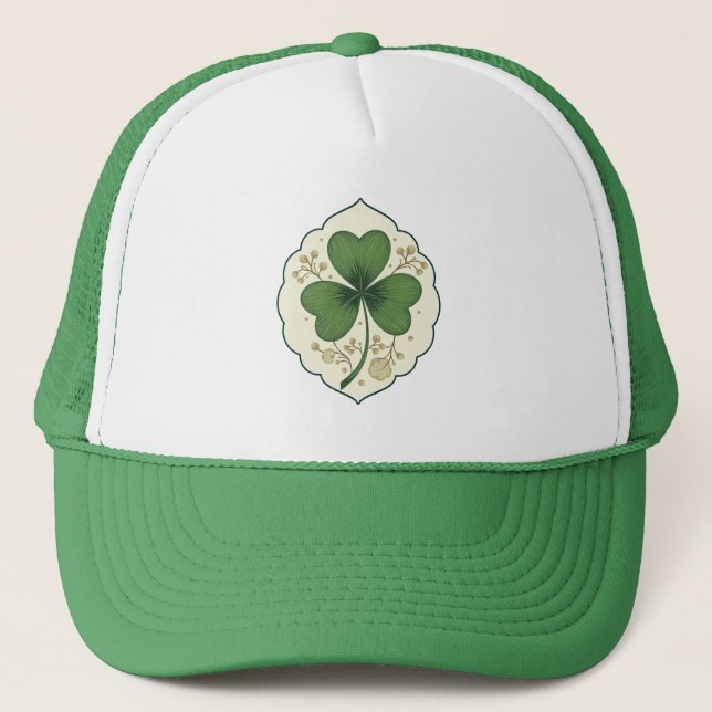Casquette Elegant Shamrock St Patrick’s Day -boné (Devant)