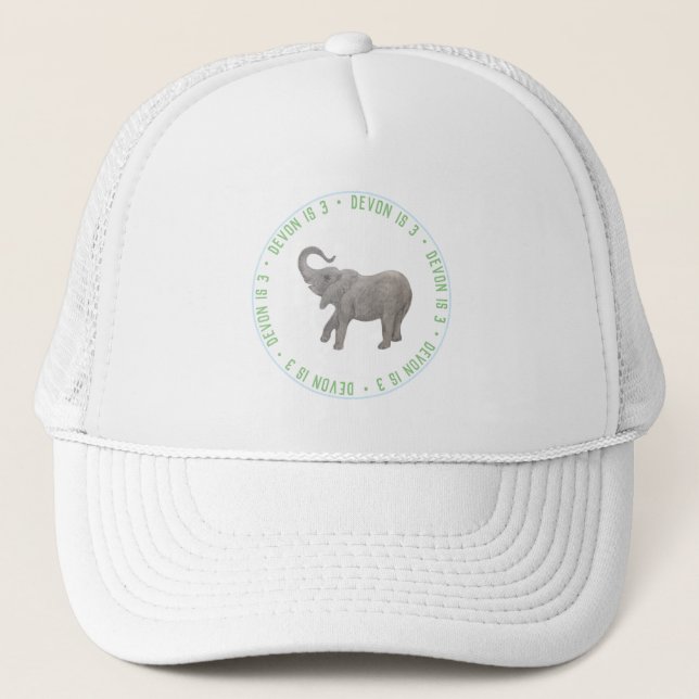 Casquette Élémentaire Éléphant Bleu Invité d'Honneur (Devant)