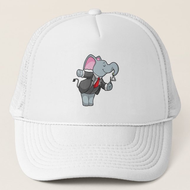 Casquette Eléphant à la musique avec Triangle (Devant)