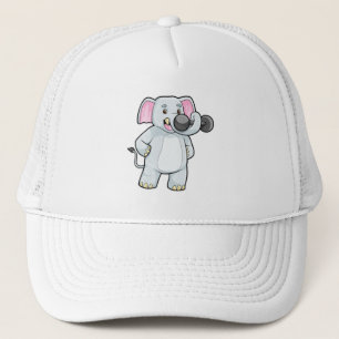 Casquette Elephant à Strenght entraînement avec Dumbbell