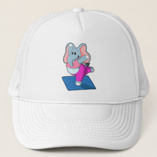 Casquette Eléphant au Yoga Exercices d'étirement à debout