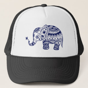 Casquette Eléphant aux tons Bleus Cute