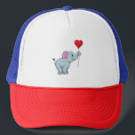 Casquette Eléphant avec ballon cardiaque<br><div class="desc">Ce design est le cadeau idéal pour un anniversaire,  Noël et d'autres célébrations. Il convient aux femmes,  aux hommes et aux enfants.</div>