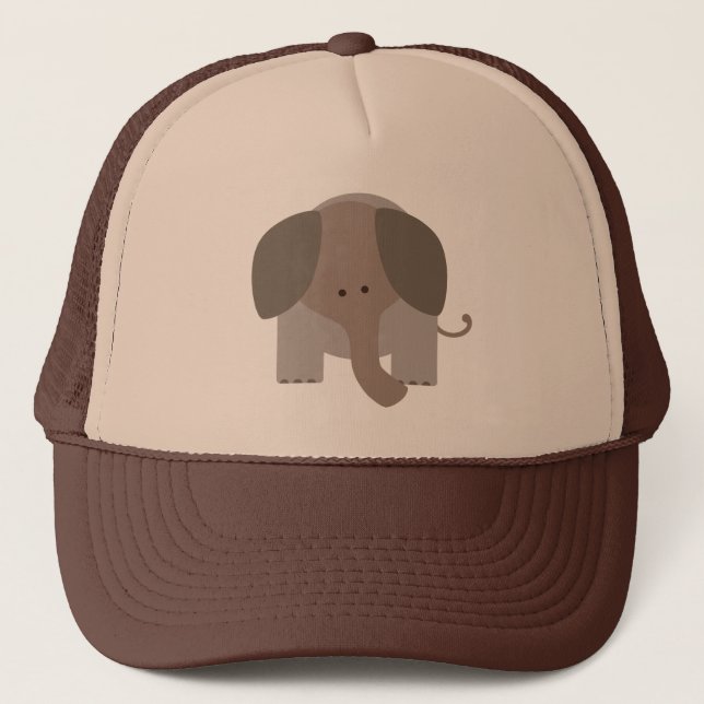 Casquette Éléphant Brown mignon (Devant)