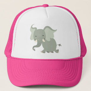 Casquette Eléphant Cartoon Joyeux