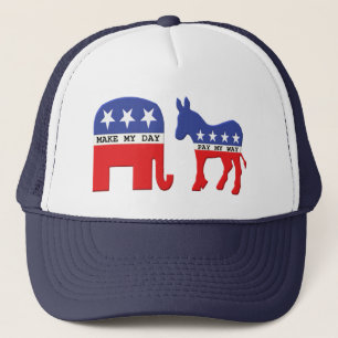 Casquette Éléphant contre politique drôle d'âne