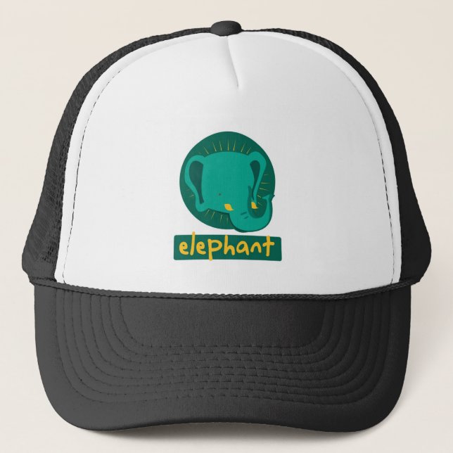 Casquette éléphant mignon (Devant)