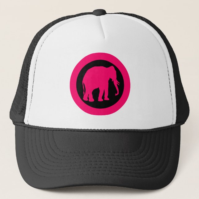 CASQUETTE ÉLÉPHANT ROSE (Devant)