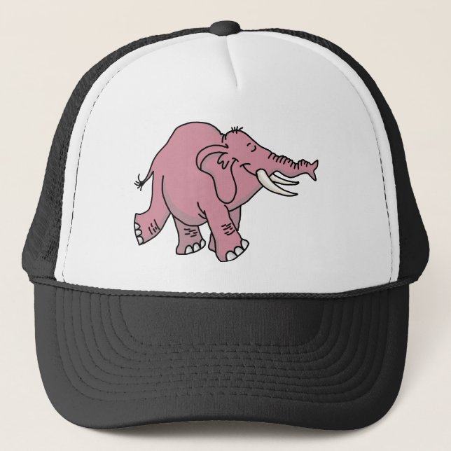 Casquette Eléphant rose (Devant)