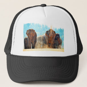 Casquette Éléphants Animaux Safari Destin Paix Amour
