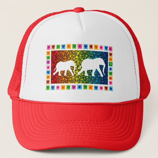 Casquette Eléphants blancs (Devant)