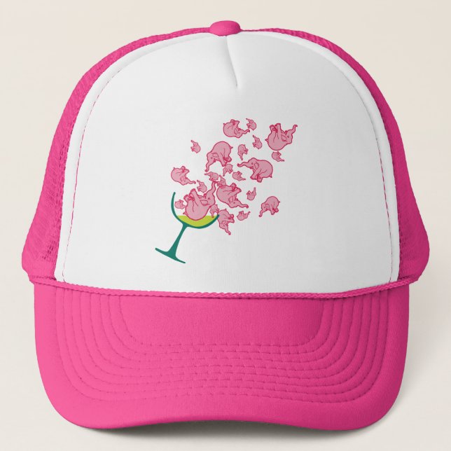 Casquette Eléphants roses (Devant)