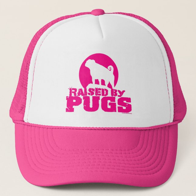 Casquette ÉLEVÉ PAR CARLINS Chaud Pink Trucker Chapeau (Devant)