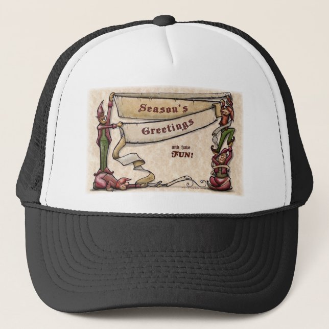 Casquette Elfes - Bonnes Fêtes (Devant)