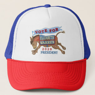 Casquette Elizabeth Warren Présidente 2020 Démocrate Donkey