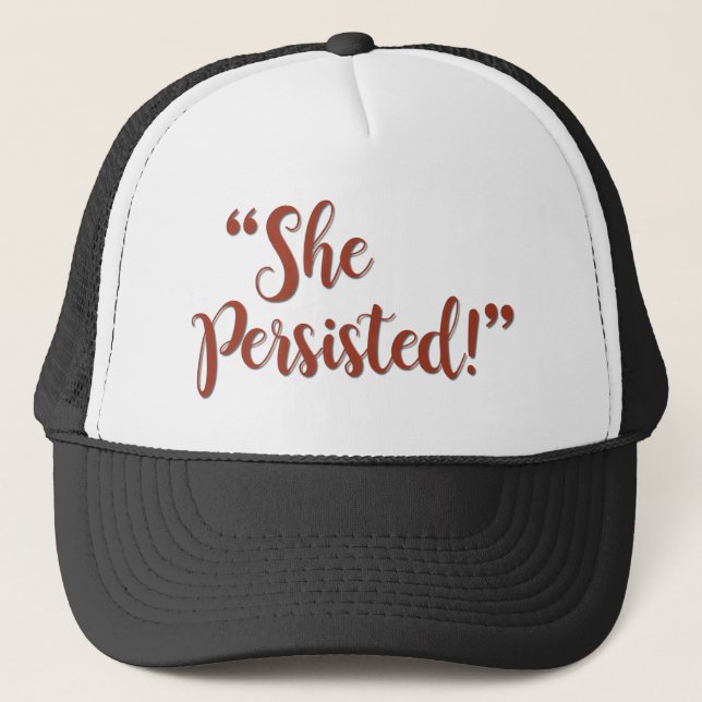 CASQUETTE ELLE A PERSISTÉ (Devant)