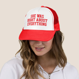 CASQUETTE ELLE AVAIT RAISON SUR TOUT.