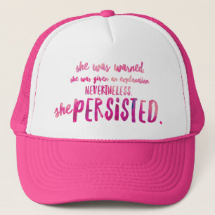 Casquette Elle Persistait Trucker Hat