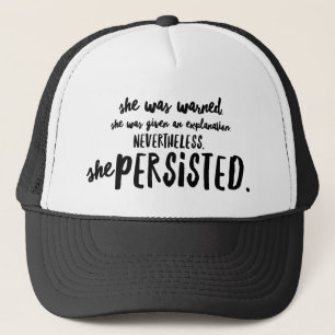 Casquette Elle Persistait Trucker Hat