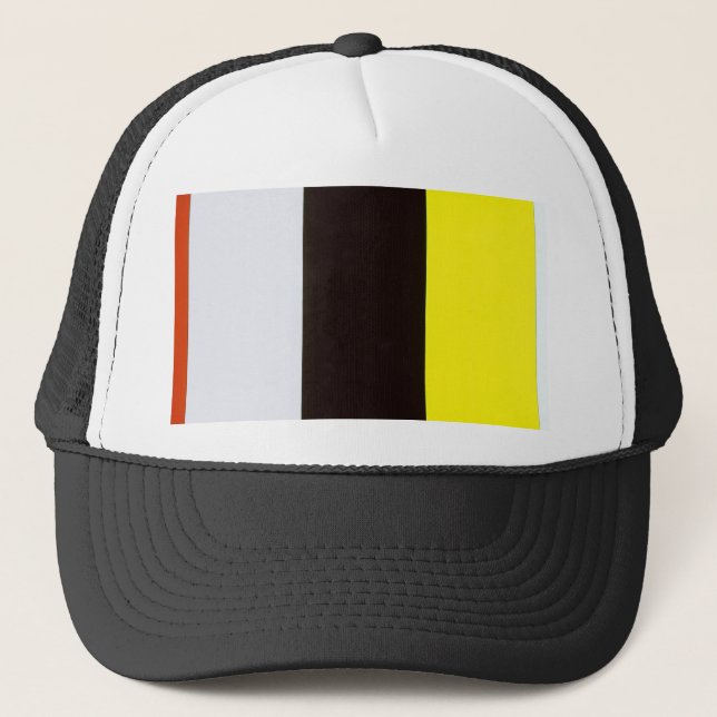Casquette Ellsworth Kelly jaune blanc et noir (Devant)